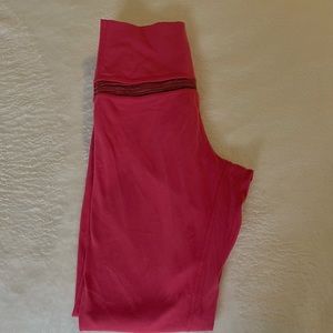 Lululemon pink leggings full length size 4